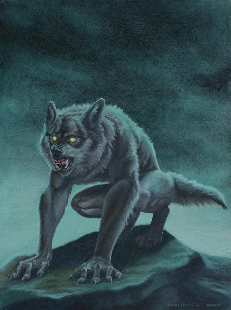 Werewolf Lurking in the Dark